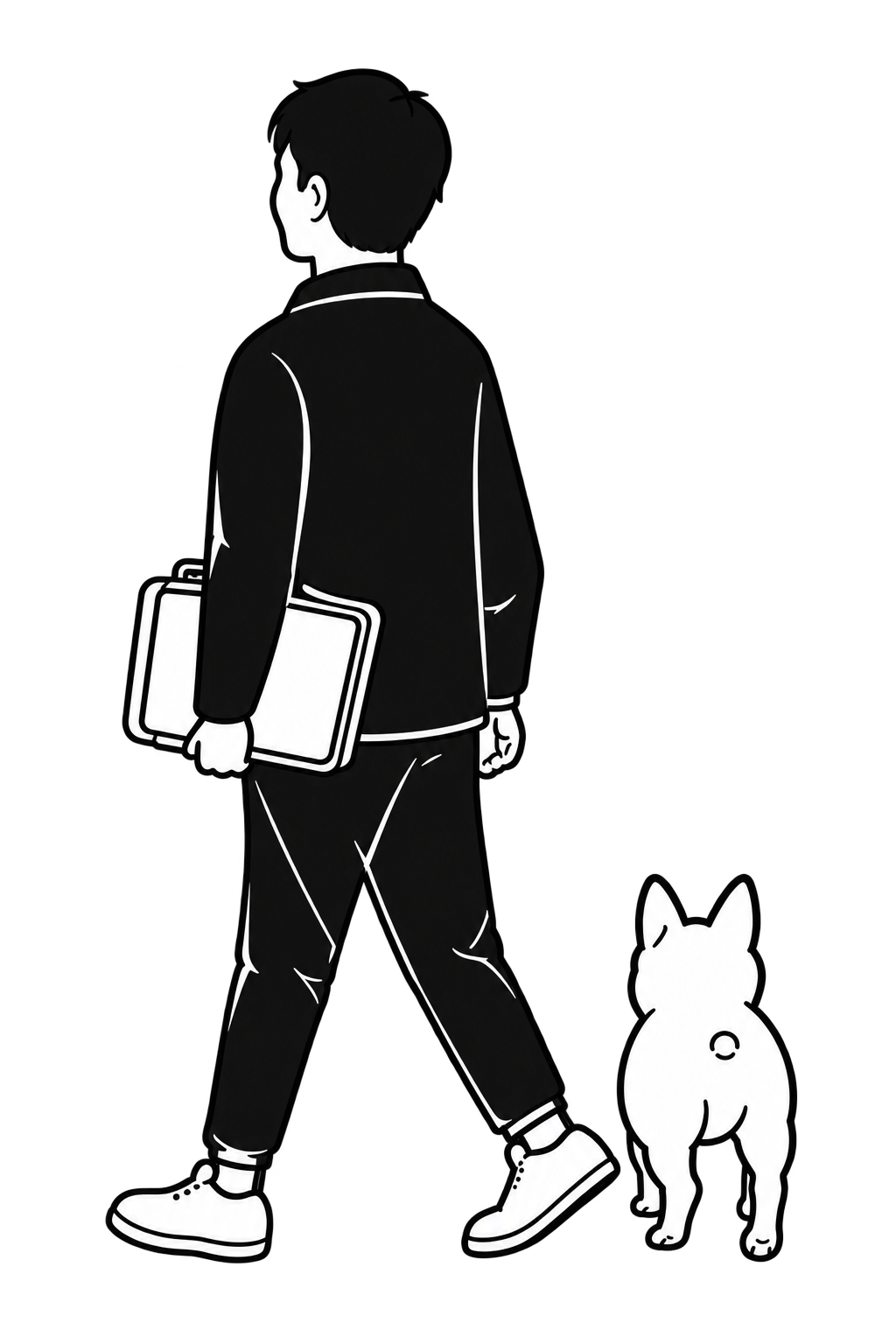 人物と犬